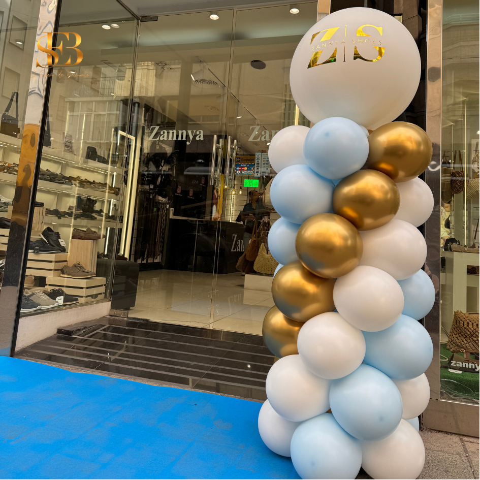 Columna de globos personalizada para cumpleaños y eventos – El Sueño de Belmonte