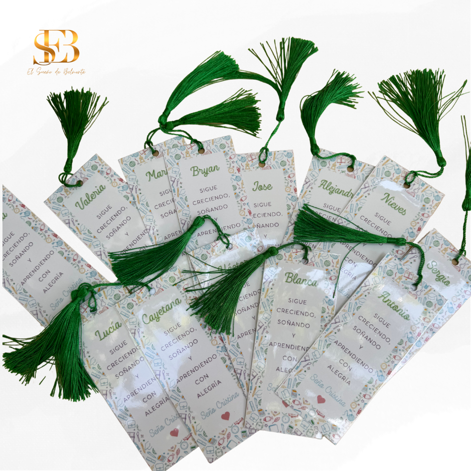 Marcapáginas Personalizado con Borla