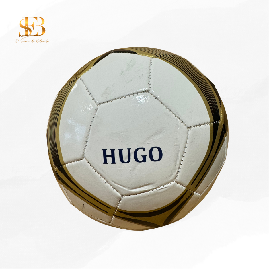Balón de fútbol personalizado con nombre y equipo – Regalo para niñ@s futboler@s