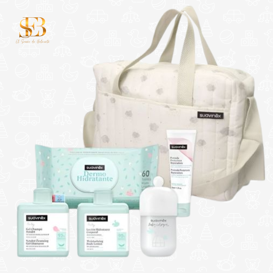 Bolso Suavinex personalizado con todos los productos incluidos – El Sueño de Belmonte