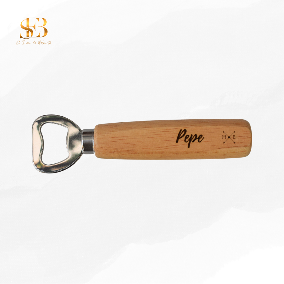 Abridor personalizado de madera Amta