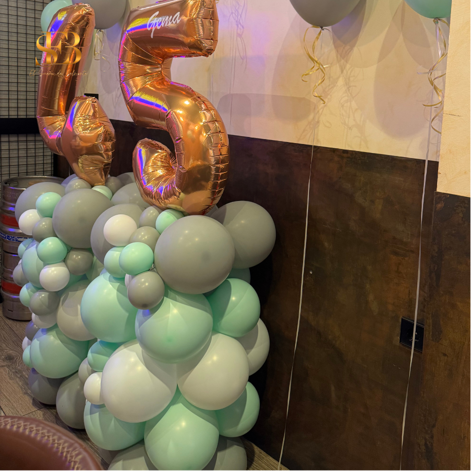 Torre de globos mediana personalizada – 1,80 m