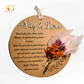 Placa personalizada Somni con flores preservadas - El Sueño de Belmonte