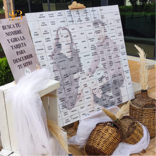 Seating Plan con Foto Sorpresa