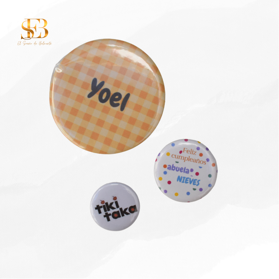 Chapas personalizadas para bodas y eventos, vista 2 - El Sueño de Belmonte