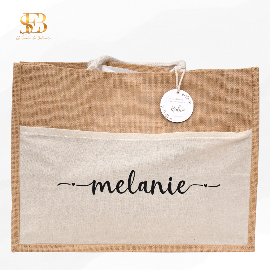 Bolso Deniz personalizado espacioso para viajes y regalo de boda - El Sueño de Belmonte