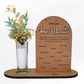 Placa Kukka personalizada en madera con flores preservadas - regalo para amigos y familiares - El Sueño de Belmonte