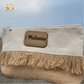 Bolso-Neceser Sogno con chapita de madera grabada para regalo - El Sueño de Belmonte