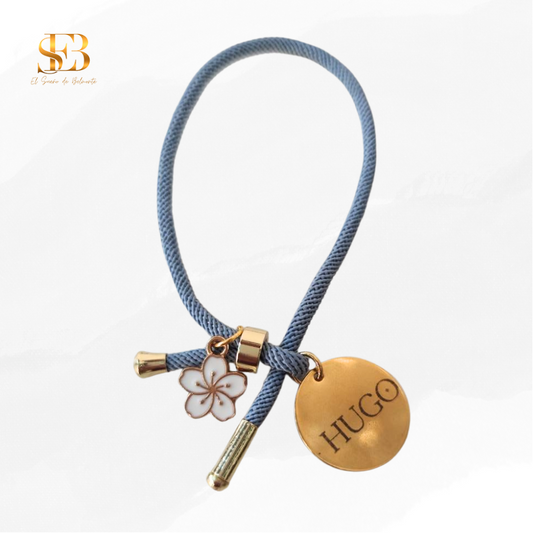 Pulsera personalizada con charms para invitados de boda - El Sueño de Belmonte