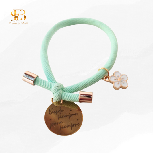 Pulsera de goma personalizada para invitados de boda - El Sueño de Belmonte