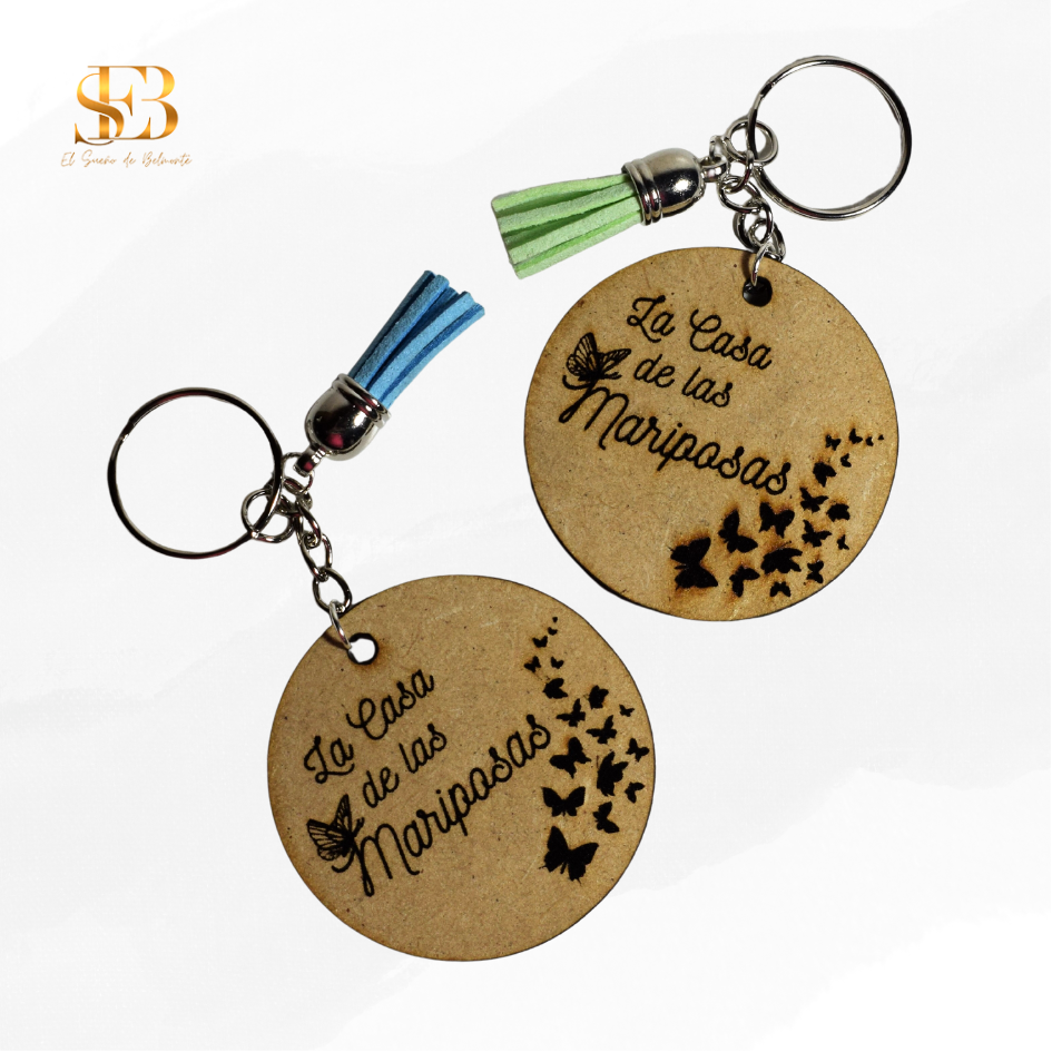 Llavero de madera personalizado