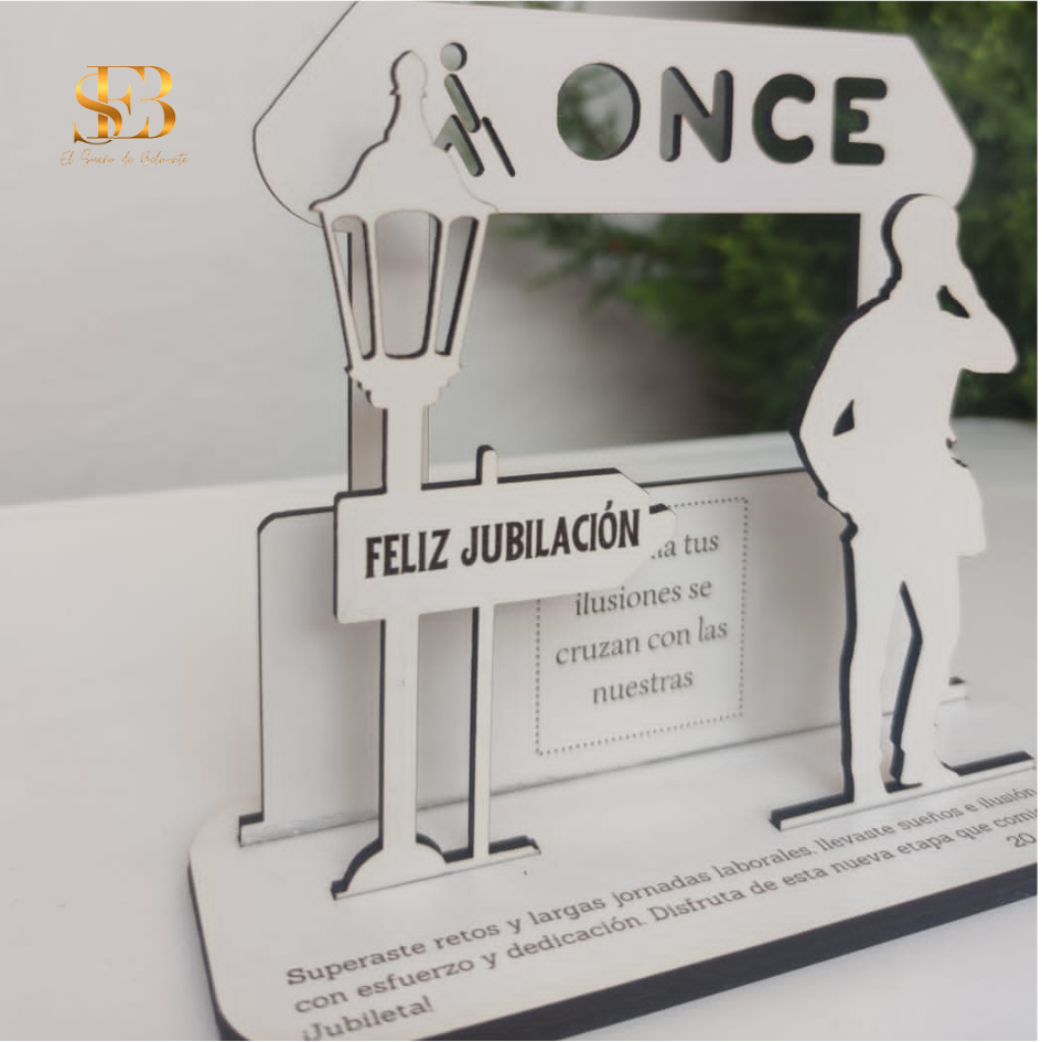 Placa personalizada de profesión en madera - regalo de jubilación - El Sueño de Belmonte