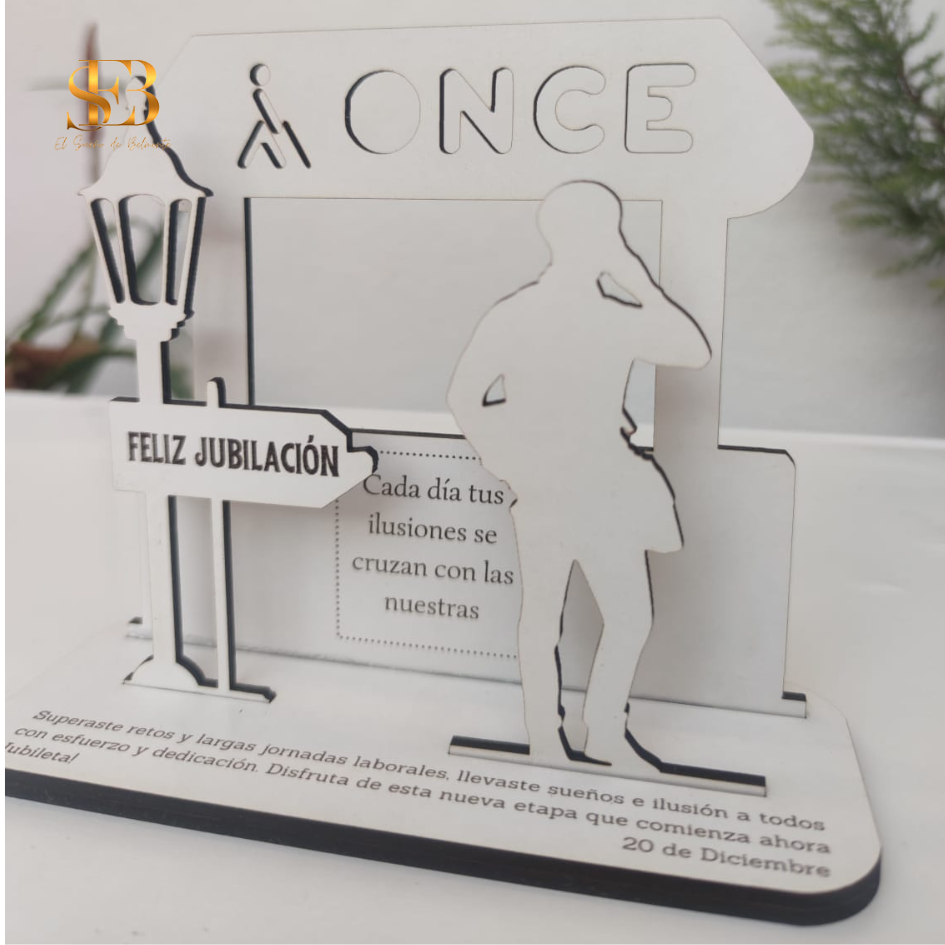 Placa personalizada de profesión en madera - regalo de jubilación - El Sueño de Belmonte