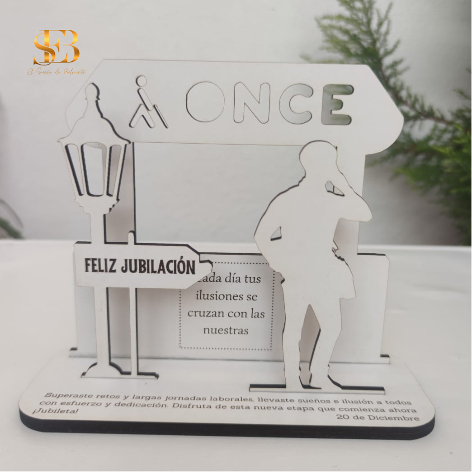 Placa personalizada de profesión en madera - regalo de jubilación - El Sueño de Belmonte