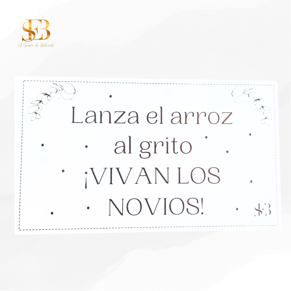 Cartel de madera personalizado para bodas y eventos - El Sueño de Belmonte