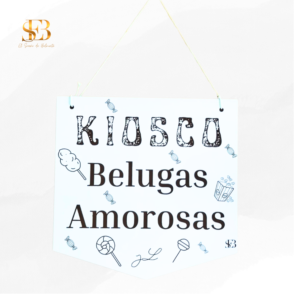Cartel de madera personalizado para bodas y eventos - El Sueño de Belmonte