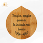 Espejo de bolsillo en bambú personalizado, regalo para invitados de boda - El Sueño de Belmonte