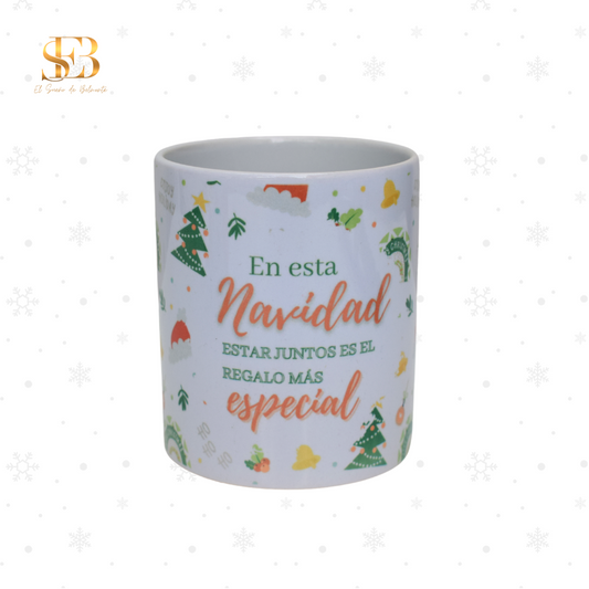 Taza navideña personalizada, regalo original de Navidad - El Sueño de Belmonte