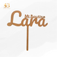 Cake Topper personalizado con nombre grabado - El Sueño de Belmonte