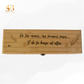 Set de vino personalizado en caja de madera - El Sueño de Belmonte