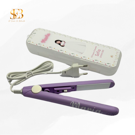 Mini plancha de pelo personalizada, regalo para damas de honor - El Sueño de Belmonte