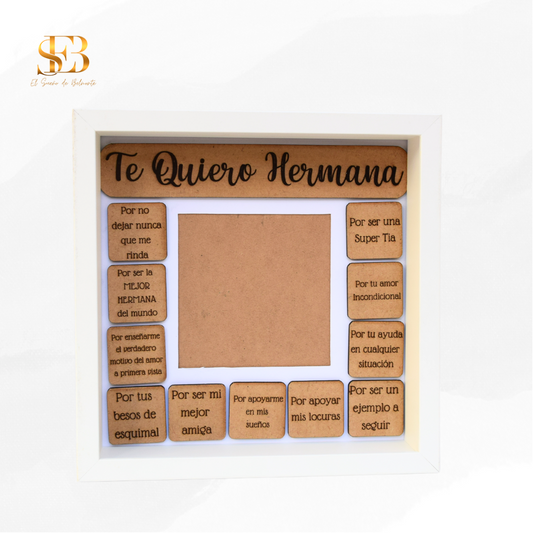Portafotos Mezua personalizado con mini mensajes para aniversarios – El Sueño de Belmonte