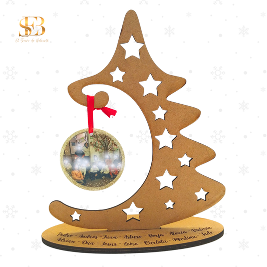 Abeto Navideño Personalizado para Profesores con Foto de Alumnos 🍎  Modelo Estrella