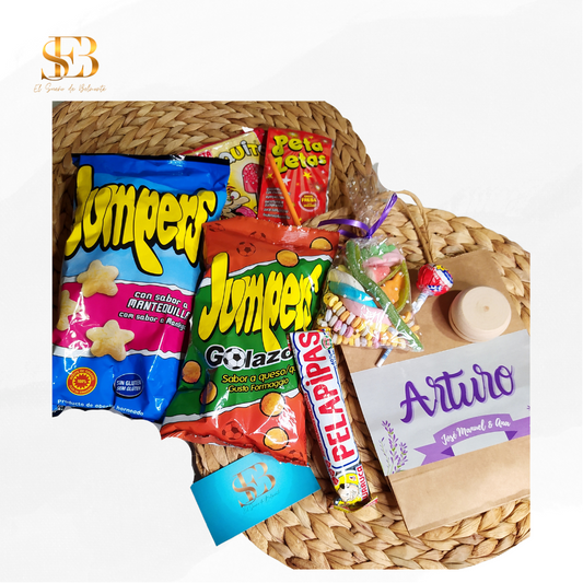 Bolsa de chuches personalizada para invitados de boda, vista 1 - El Sueño de Belmonte