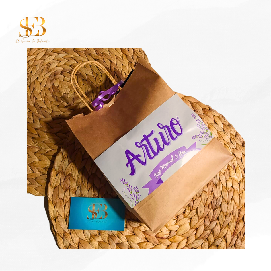 Bolsa de chuches personalizada para invitados de boda, vista 2 - El Sueño de Belmonte