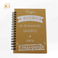 Libreta ecopersonalizada con tapas de cartón reciclado, regalo creativo - El Sueño de Belmonte