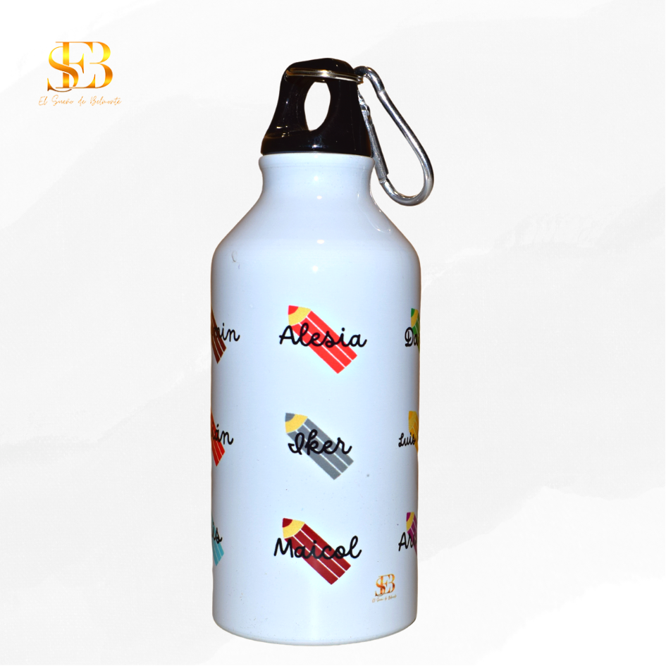 Botella personalizada Dream de aluminio para invitados de boda - El Sueño de Belmonte