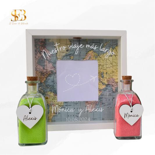 Kit de Ritual de Arena personalizado para bodas - El Sueño de Belmonte