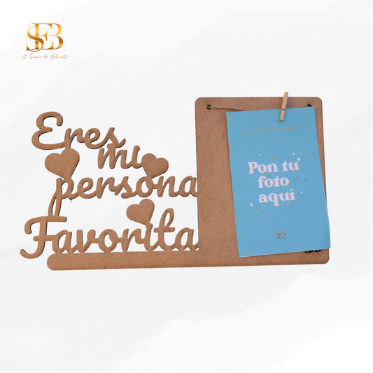 Portafotos Impian personalizado en madera MDF para regalo de cumpleaños - El Sueño de Belmonte
