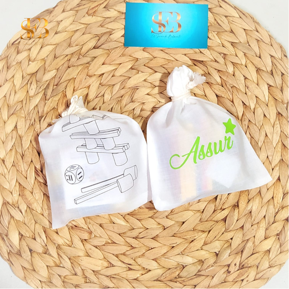 Juego Dokym personalizado, piezas de madera pintadas – El Sueño de Belmonte