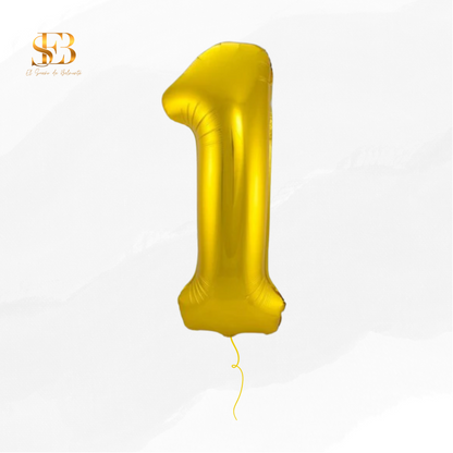 Globo con forma de número