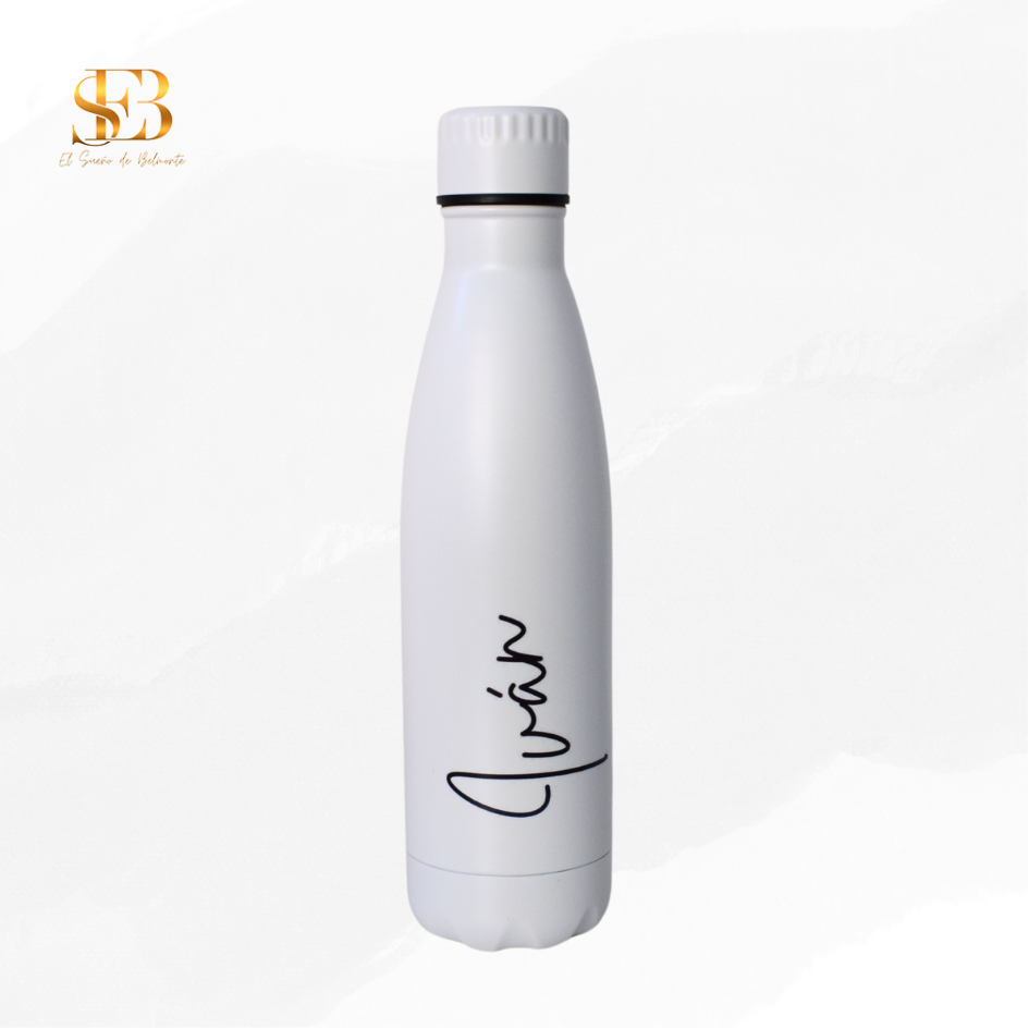 Botella personalizada de acero inoxidable, regalo para profesores - El Sueño de Belmonte