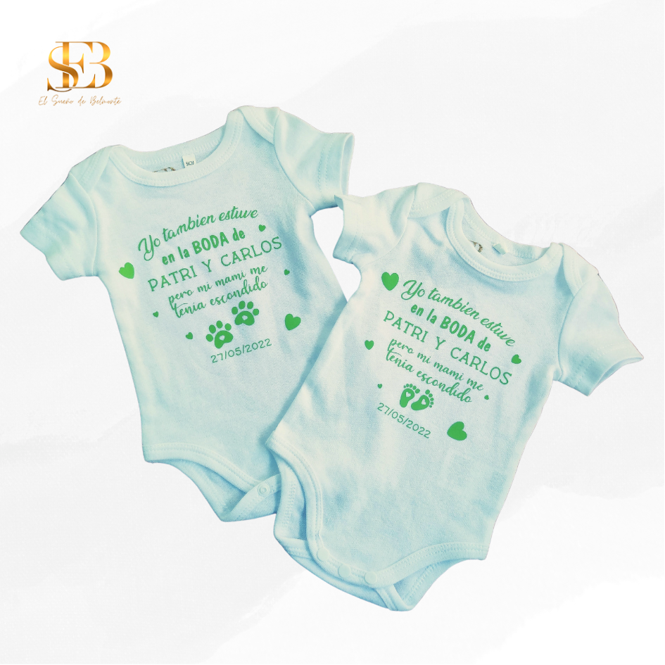 Body personalizado para bebé, regalo de nacimiento, vista 4 - El Sueño de Belmonte
