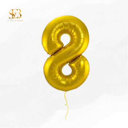 Globo con forma de número