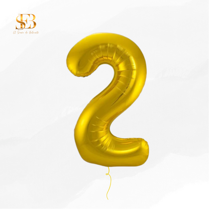 Globo con forma de número