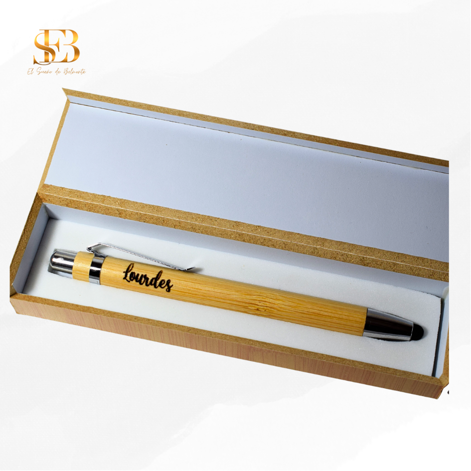 Boli Damgo personalizado en bambú grabado a láser - regalo para testigos de boda - El Sueño de Belmonte