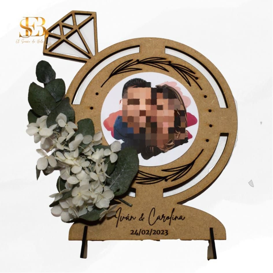 Portafotos personalizable Sois los siguientes para bodas - El Sueño de Belmonte