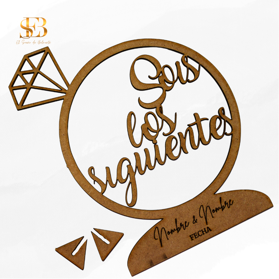 Placa Personalizable "Sois los siguientes"