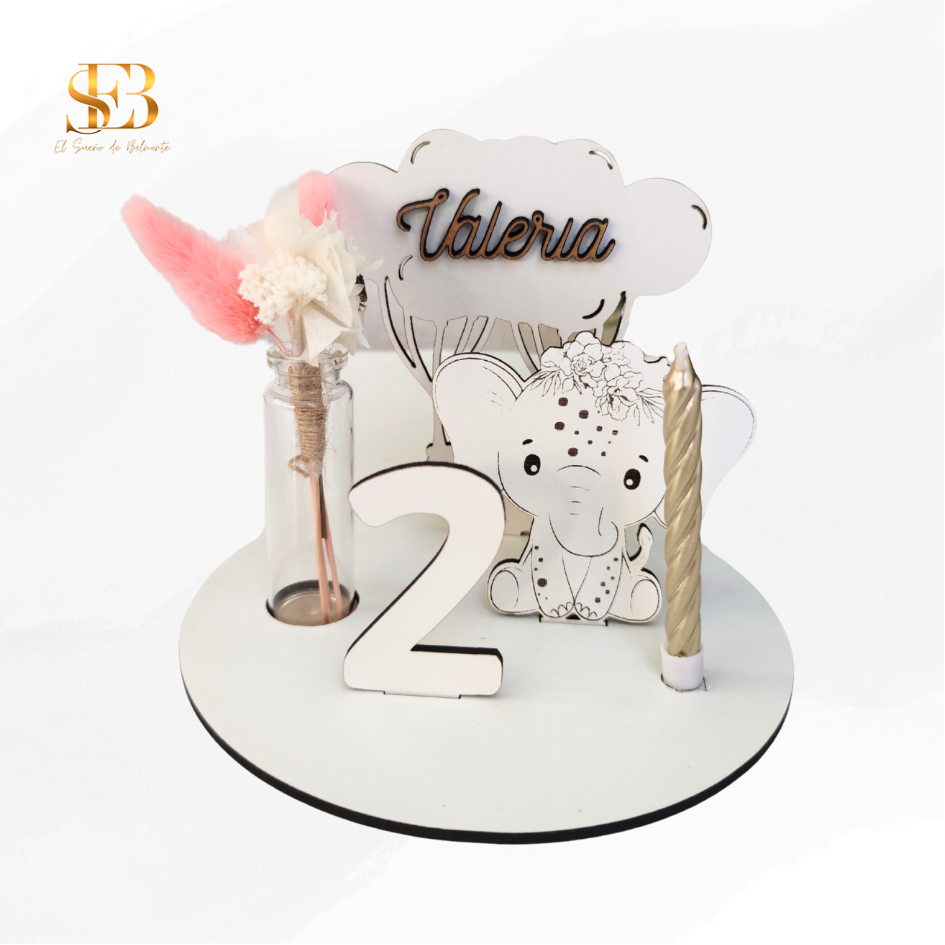 Vela para tarta con números personalizables para cumpleaños - El Sueño de Belmonte