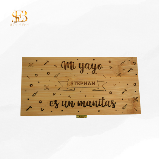 Caja de Herramientas Personalizada de madera para el Día del Padre - El Sueño de Belmonte