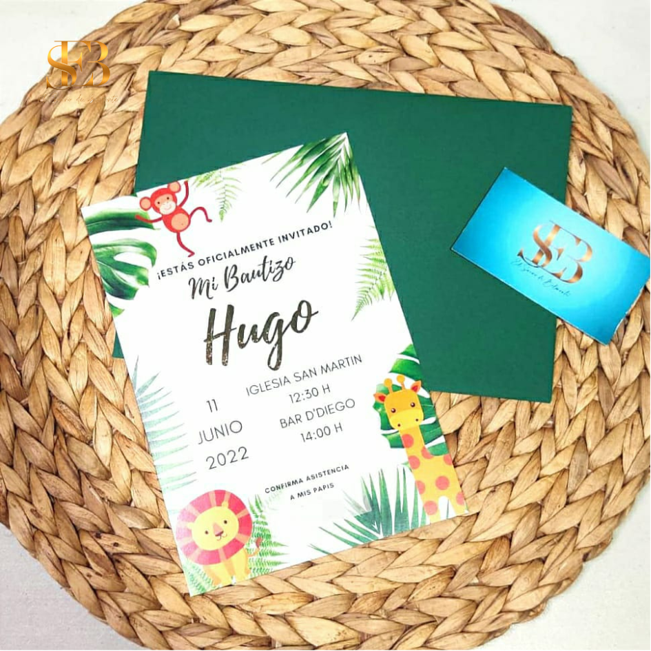 Detalle de la invitación Aisling personalizada – El Sueño de Belmonte