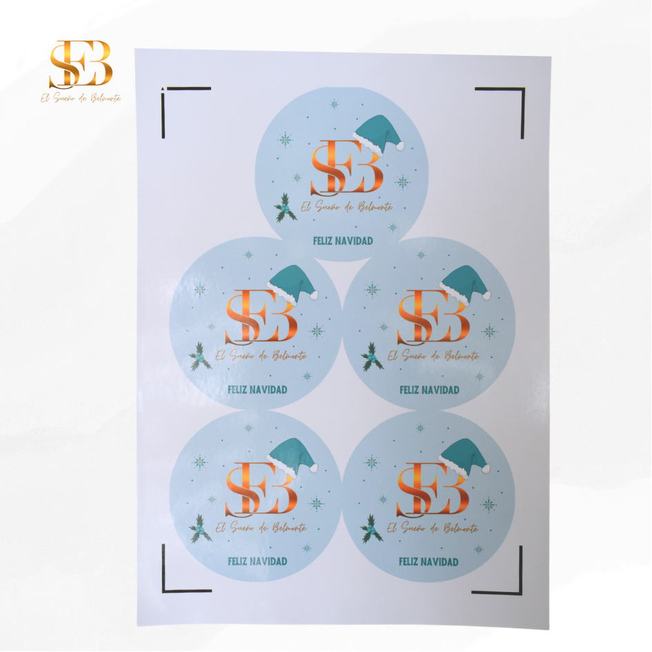 Etiquetas personalizadas para invitaciones y productos de empresa - El Sueño de Belmonte