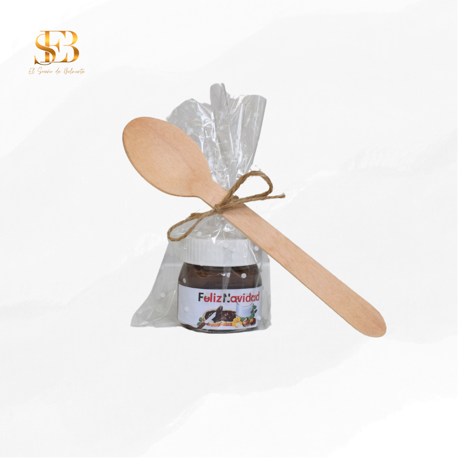 Mini Nutella personalizada para bodas y comuniones - El Sueño de Belmonte