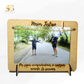 Portafotos Somnium personalizado en madera grabada a láser - regalo para bodas y aniversarios - El Sueño de Belmonte