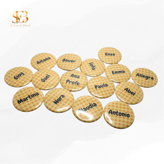 Chapas personalizadas para bodas y eventos, vista 1 - El Sueño de Belmonte