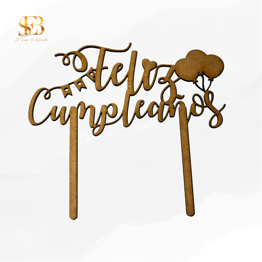 Cake Topper personalizado para tartas de boda - El Sueño de Belmonte
